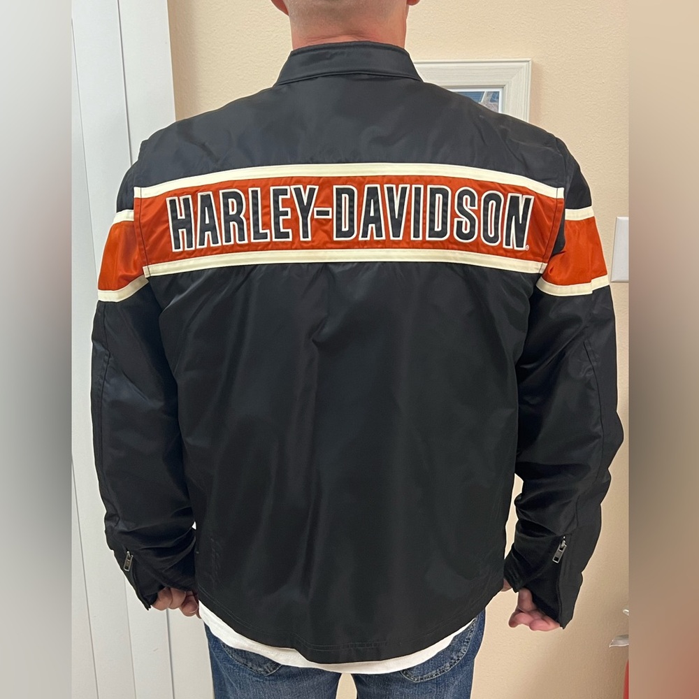 Harley Davidson Nylon Riding Jacket, Size Large, New Without Tags - Picture 2 of 6